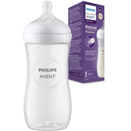 Philips Avent Natural Response – Babyflasche, 330 ml, BPA-frei, für Babys ab 3 Monaten (Modell SCY906/01)