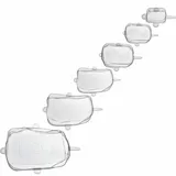 Westmark Frischhaltedeckel-Set Silikon Square transparent, 1 Set
