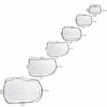 Westmark Frischhaltedeckel-Set Silikon Square transparent, 1 Set