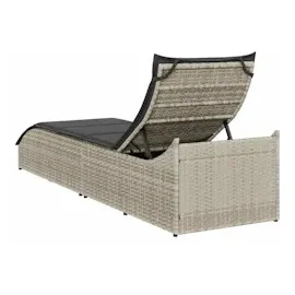 vidaXL Klappliege 111 x 58 x 23 cm Hellgrau