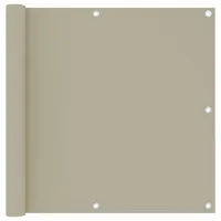 vidaXL Balkonsichtschutz Oxford-Gewebe 90 x 500 cm beige