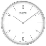 Dugena Funkwanduhr DUGENA Funk-Wanduhr Dessau 7000998 silberfarben