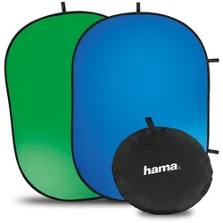 HAMA Fotohintergrund "Mobiler Greenscreen u. Bluescreen Baumwolle 150x200 cm", blau, B:65cm H:6,8cm L:65cm, Fotohintergründe