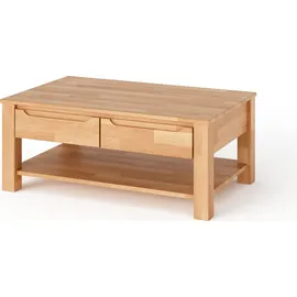 Elfo Couchtisch mit Schubkasten Kernbuche geölt 115 x 70 cm