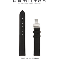 Hamilton Leder Ventura Band-set Leder-schwarz-17/16 H690.244.103 - schwarz