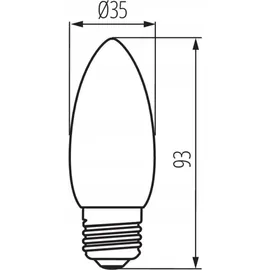 KANLUX LED-Kerzenlampe 29647 6 W E27 neutralweiß