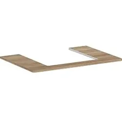 hansgrohe Xelu Q Konsole 54094230 780 x 550 mm, Ausschnitt 500 x 480 mm, Eiche Natur