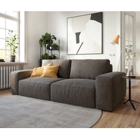 DeLife Big-Sofa Lanzo L 260x110 cm Mikrofaser Khakibraun