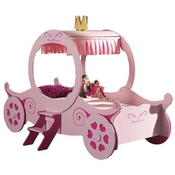 Vipack Bett »Kutschenbett Kinderbett Kisha Rosa inkl. Rolllattenrost« rosa