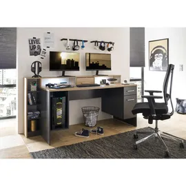 bega office Gaming Desk 39-269-T3 grau/artisan eiche