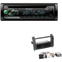 Pioneer DEH-S410DAB 1-DIN CD Digital Autoradio AUX-In USB DAB+ Spotify mit Einbauset für Mercedes-Benz Sprinter mit Canbus