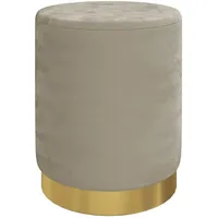 vidaXL Runder Aufbewahrungshocker Dunkelgrau Samt 31 x 37 cm