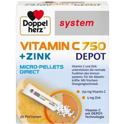 Doppelherz system Vitamin C 750 + ZINK   20 St Pellets