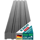 karat homeliving Trapezblech 115 x 45 cm grau