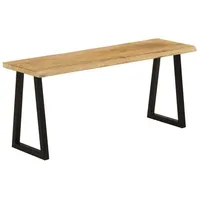 VidaXL Bank Baumkante 105 cm Massivholz Mango