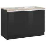 KOCHSTATION Spülenschrank »KS-Ohio«, Breite 120 cm, grau