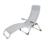 JANKURTZMÖBEL Fiam Samba Terrassenliege 142 x 63 x 107 cm grau klappbar