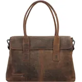 Plevier Retro Lamarr Schultertasche Leder Brown