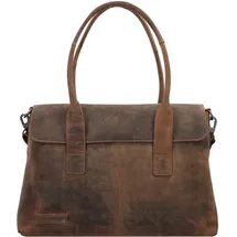 Plevier Retro Lamarr Schultertasche Leder Brown