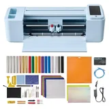 Vevor Vinylschneidemaschine 30 cm, Schneideplotter/Plottermaschine mit Touchscreen & Material- und Werkzeugsatz, Kompatibel mit Mac/Windows/Android/iOS, für Bastelarbeiten, Karten & Wohnaccessoires