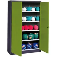 C+P Ballschrank mit Vollblech-Flügeltüren (Typ 3), HxBxT 195x150x50 cm,