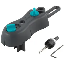WOLFCRAFT Bohrhilfe, Kunststoff - grau