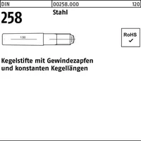 Reyher Kegelstift DIN 258 Gewindezapfen 16x 120 Stahl 1