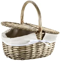 KESPER Picknickkorb m. Textilfutter brau