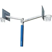 Sport-Thieme Basketballanlage Fair Play Duo 2.0. Korb Outdoor abklappbar,