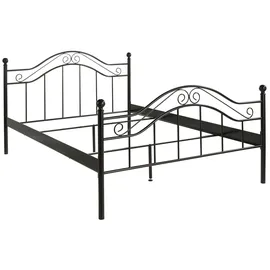 Home Affaire Metallbett 140 x 200 cm Schwarz