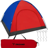 TRIZAND Familienzelt 4 Personen Rot