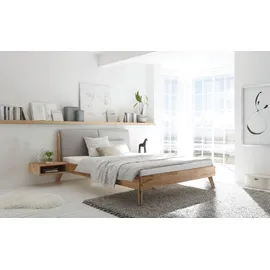 Hasena Massivholzbett Simone 160 x 200 cm Holz Braun Kernbuche