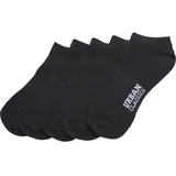 URBAN CLASSICS No Show Socken 5-Paar Schwarz 35-38