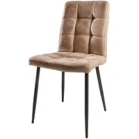 Riess-Ambiente Stuhl MODENA - Retro Design antik taupe Ziersteppung
