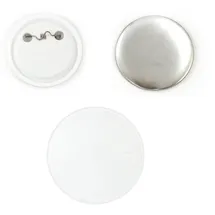 PixMax 25mm Buttons Buttonrohlinge Anstecker Buttons bedrucken 100 Stück für Buttomnaschine Buttonpresse Badge-Maker