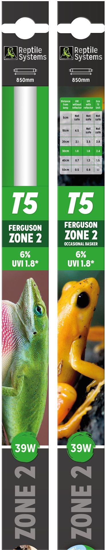 Reptile Systems T5 Leuchtstoffröhre 6% Uvb, UVI 1.8, Ferguson Zone 2 1 St