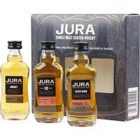 Jura Journey Single Malt Scotch 40% vol 0,05 l + 10 Years Old Single Malt Scotch 40% vol 0,05 l + Seven Wood Single Malt Scotch 42% vol 0,05 l Probierset