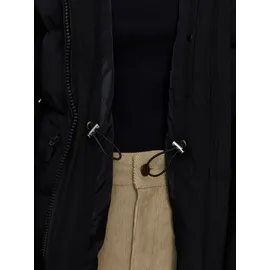 Mazine Damen Winterjacke Angela Padded Jacket, Größe:L, Farben:black - Schwarz, Grün