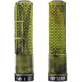 DMR Death Grip 2 Fahrradgriffe Flangeless Gelb/Grün/Schwarz