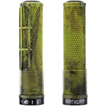 DMR Death Grip 2 Fahrradgriffe Flangeless Gelb/Grün/Schwarz