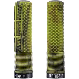 DMR Death Grip 2 Fahrradgriffe Flangeless Gelb/Grün/Schwarz