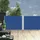 vidaXL Ausziehbare Seitenmarkise 1 x 10 m blau