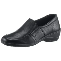 Slipper AIRSOFT, Damen, Gr. 40, schwarz, Glattleder, feminin, Schuhe Slipper