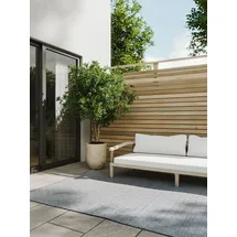 benuta basic In- & Outdoor-Teppich Lou Blau 200x300 cm - Teppich für Balkon, Terrasse & Garten