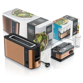 Arendo Langschlitz-Toaster Kupfer