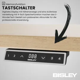BISLEY E-wondertech Schreibtisch Rechteck: 120 X 60 cm Weiß