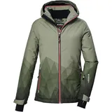 killtec Mädchen Skijacke/Funktionsjacke mit Kapuze und Schneefang KSW 328 GRLS SKI JCKT, light moss, 116, 42272-000