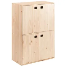 Astigarraga Drehtürenschrank Astigarraga 70,8 x 105,4 x 33 cm Braun/Mehrfarbig