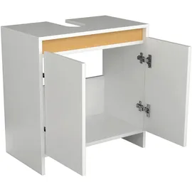 MID.YOU Waschbeckenunterschrank, Malira ca. 58x60 cm, Weiß,