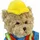 Euro Souvenirs Bauarbeiter Teddy "Bernd" - ca. 34 cm
